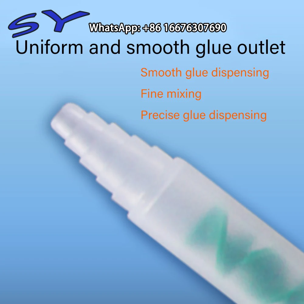 SY MR13-12  MR10-12 Plastic Dynamic Green Static Mud Pigment Mixer With Integrated Tip