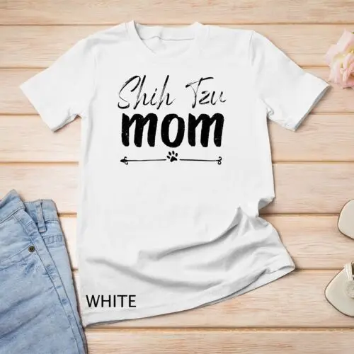 Shih Tzu mom Dog owner Mother Day shirt for women mama Momma Unisex T-shirt