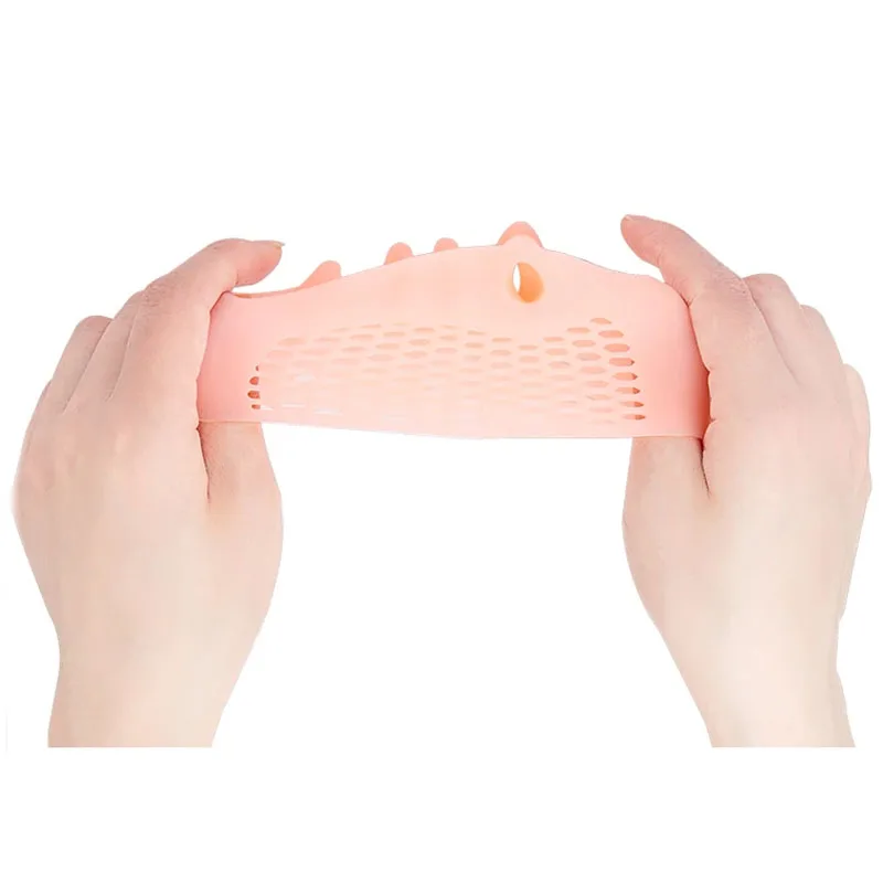 Five Hole Honeycomb Forefoot Pad Toe Separator for unisex Bunions and Hallux Valgus Relief Bunion Corrector Overlapping Toes Fix