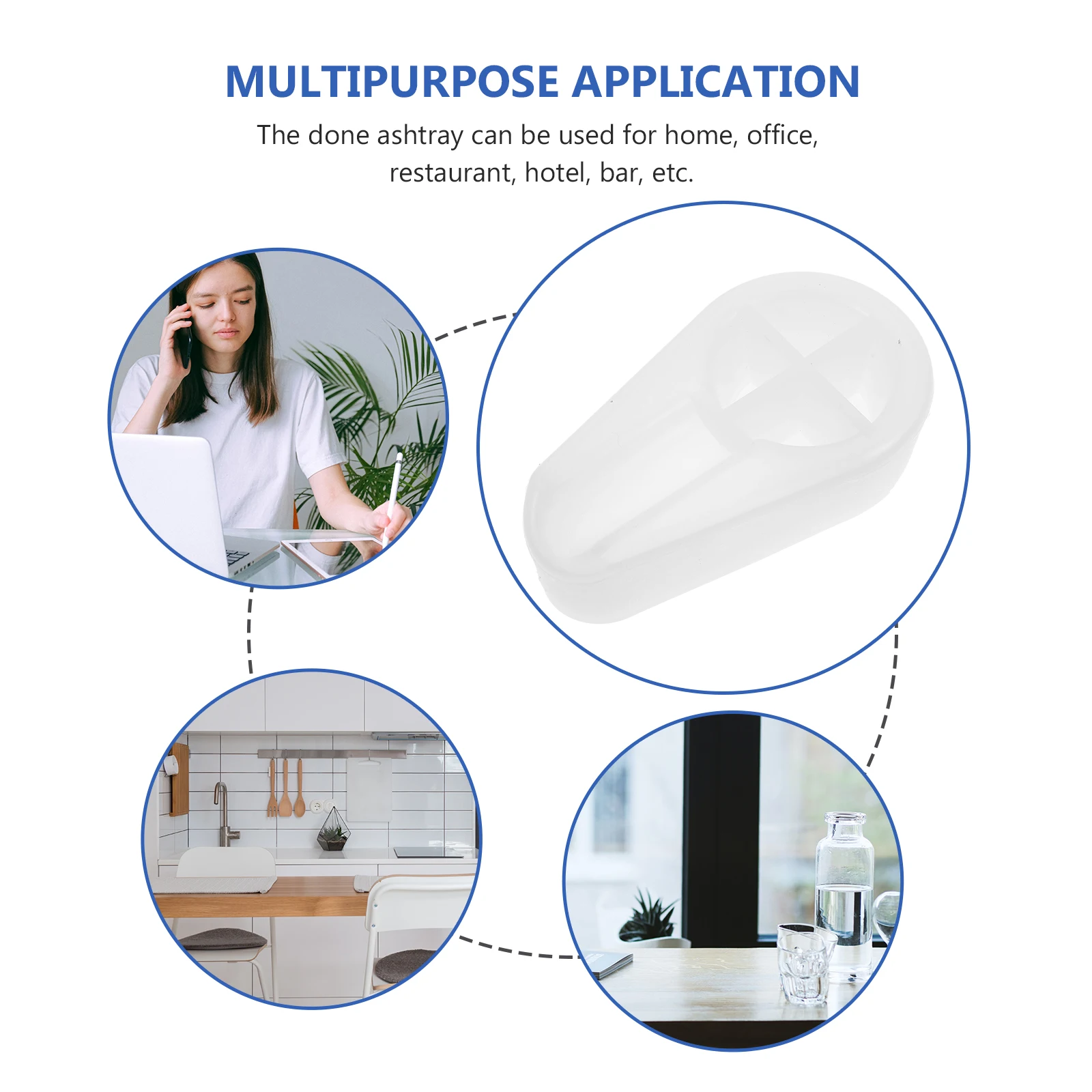 

1Pcs Crystal Silicone Mold DIY Ashtray Mold Handmade Tool for Home Office Cigarette Ash Tray Casting Ashtray DIY Molds Silicone