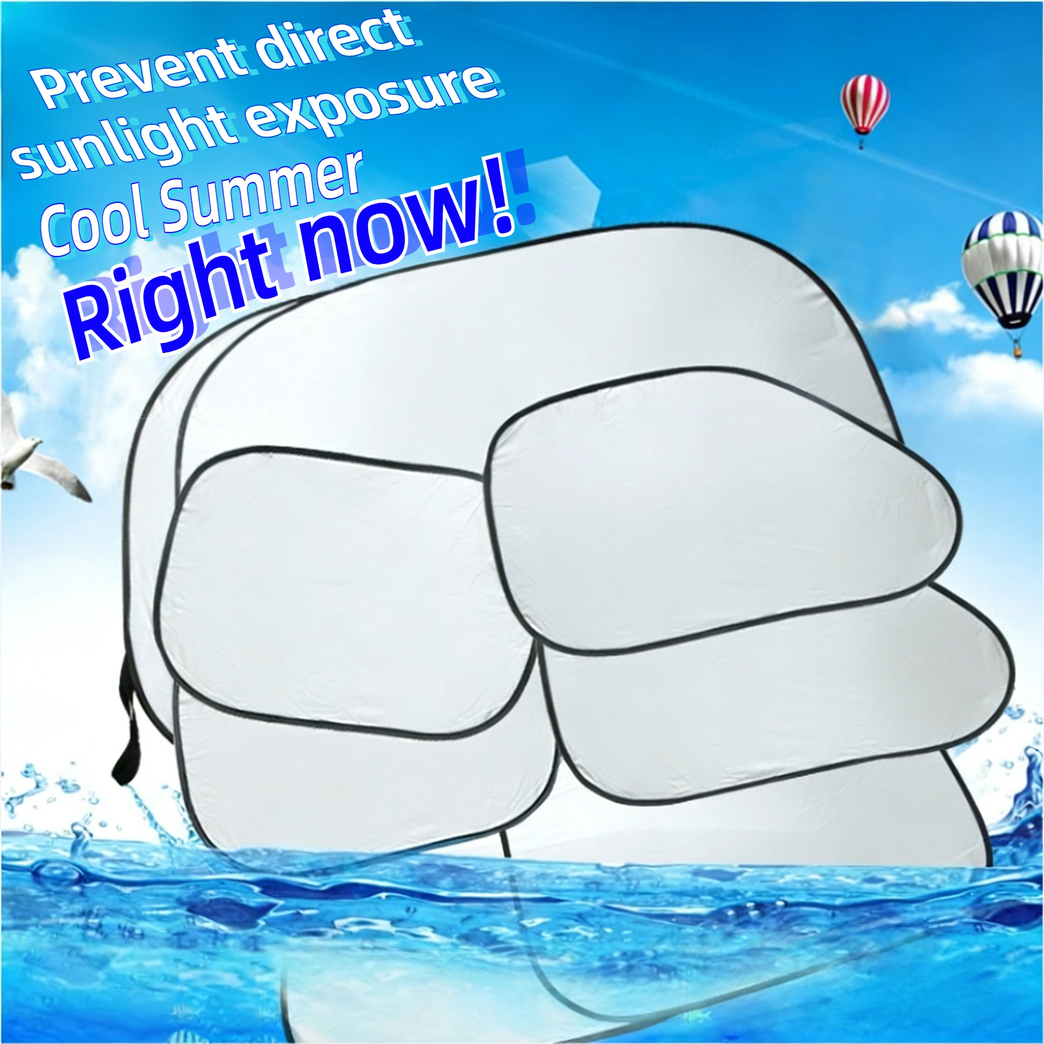 

6PCS car sunshade Foldable Windshield Sunshades UV Block & Heat Insulation Sun Shield Protector for Cars Auto Accessories