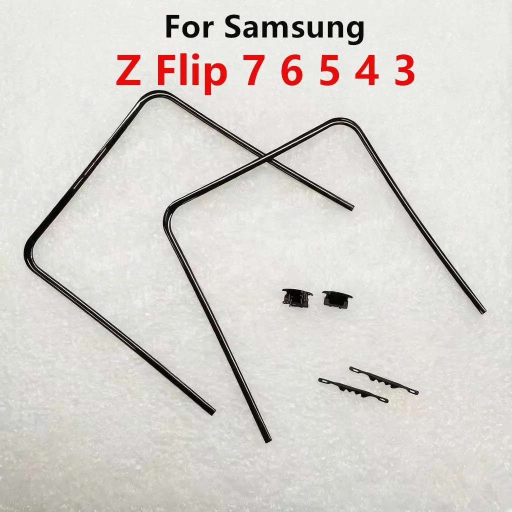 Комплект крепежных элементов F766 F741 F731 для Samsung Galaxy Z Flip 7 6 5 4 3: средняя рамка, подставка, корпус, безель, ремонтная деталь + соединительная застежка