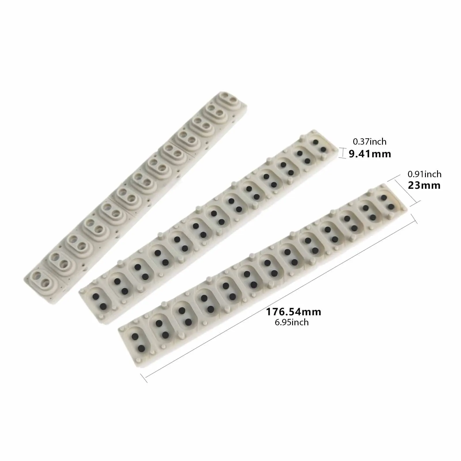 Gray Silicone Conductive Keyboard Pad 12 Keys Strip Button Repair Contact for Digital Piano Compatible with PA2X PA80 PA4X view 3