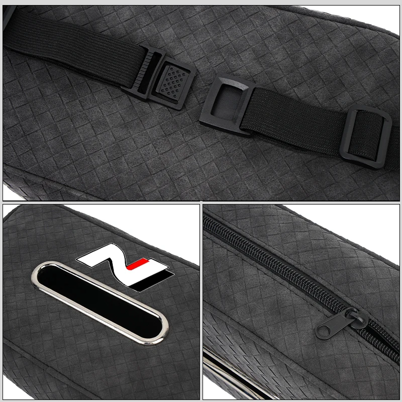 Car Seat Back Hanging Tissue Box Paper Drawer Storage Organizer For Hyundai N Line Tuscon NX4 I20 I30 I10 Sonata Elantra view 4