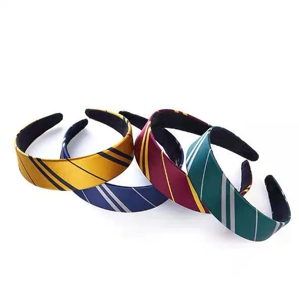 Harri Series Sensitive Stripe Woven Hair Hoop Hogwarts Gryffindor Slytherin Hair Accessories Girls Accessories Hair Headband