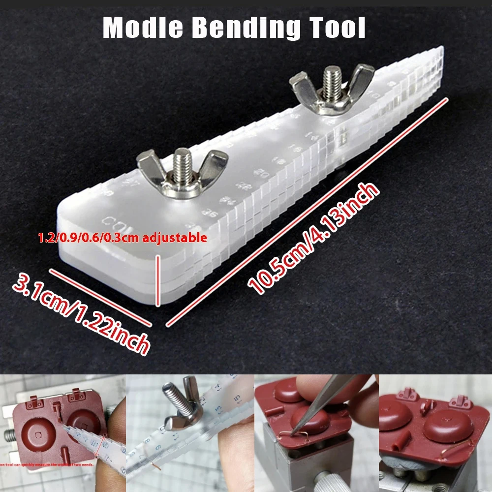 

Model Making Tool Metal Tube Bender With Scale For DIY Handrail Craft Copper Wire Etching Sheet Folding Bending Machine 1set