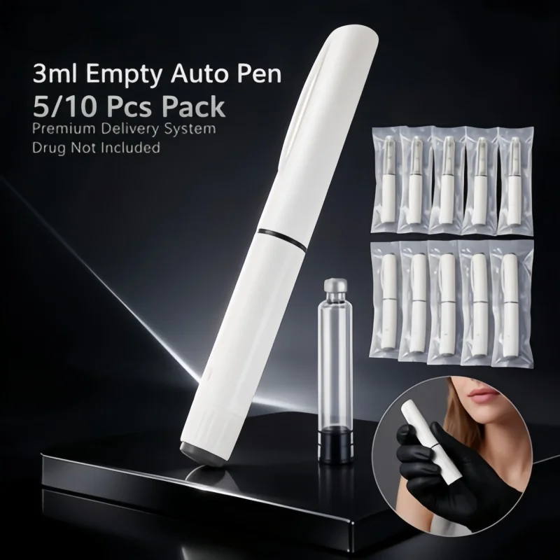 5/10Pcs Disposable 3ml Empty Auto Pen Injector, Insulin & Peptide, Individually Sealed Hygienic for Personal Health Care
