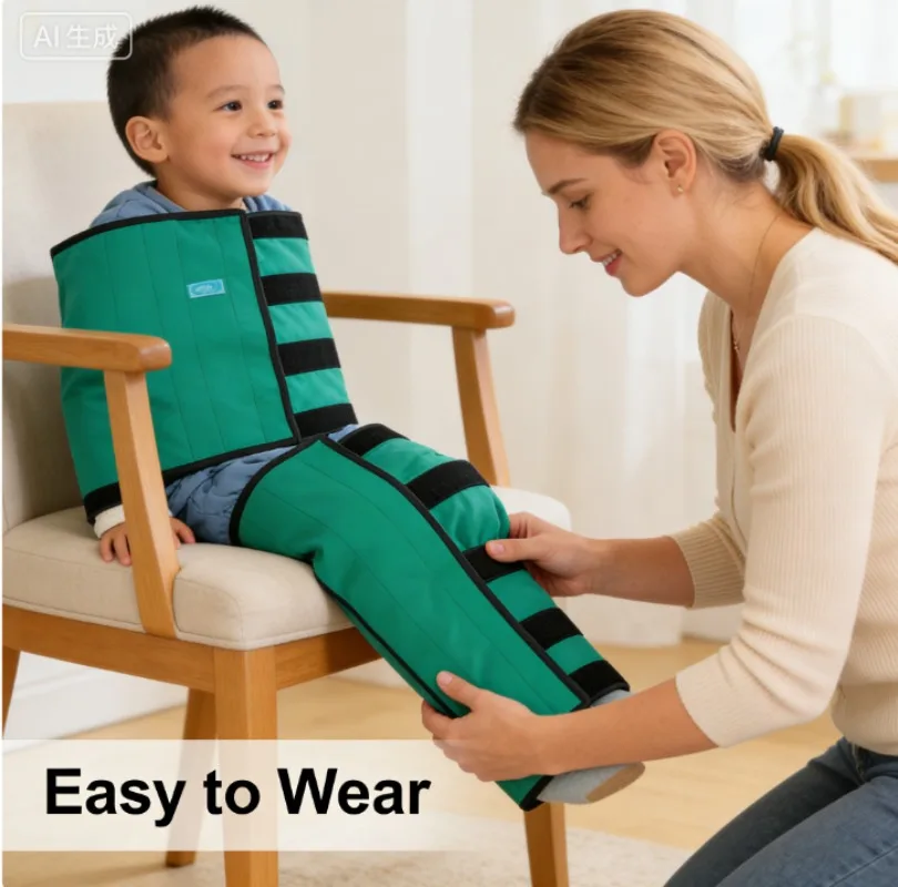 Children's Anti-Scratch Hitting Leg Fixing Straps Limb Restraint Straps Binding Clothes Anti-Restlessness Mental Mania