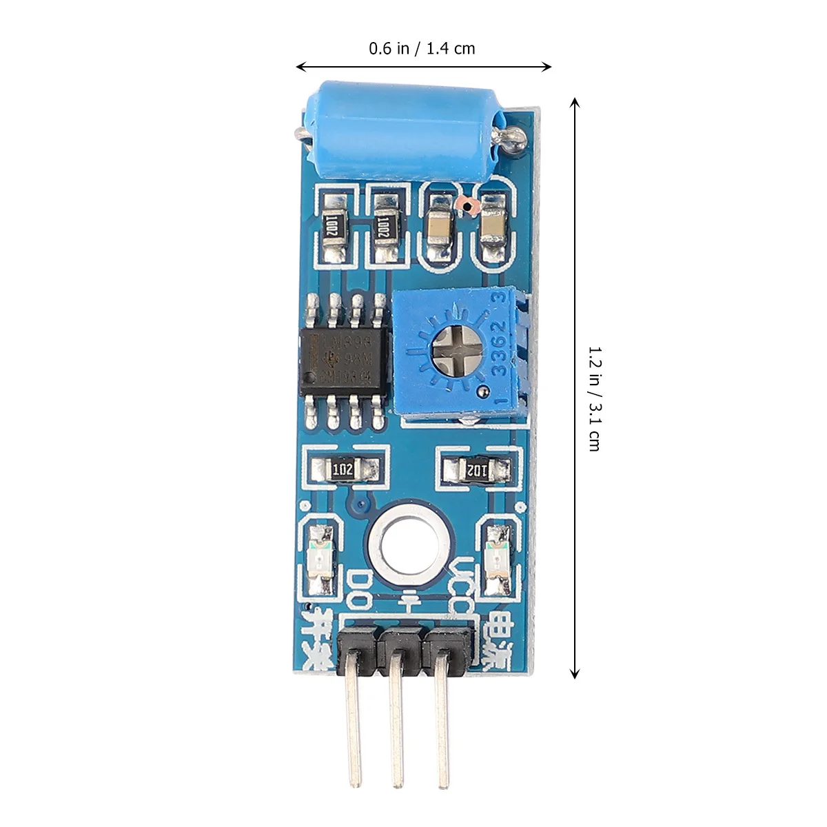 10pcs Vibration Sensor Module Normally Closed Type For Alarm Blue Trigger Switch Compatible With Microcontroller