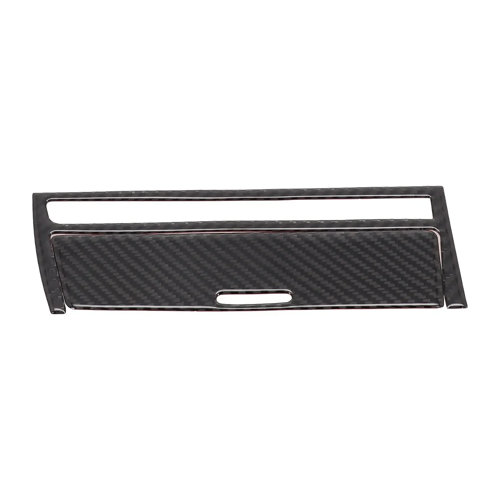 Carbon Fiber Car Interior Central Strip Cover Trim For BMW E46 3 Series Soft Touch Non Destructive Installation