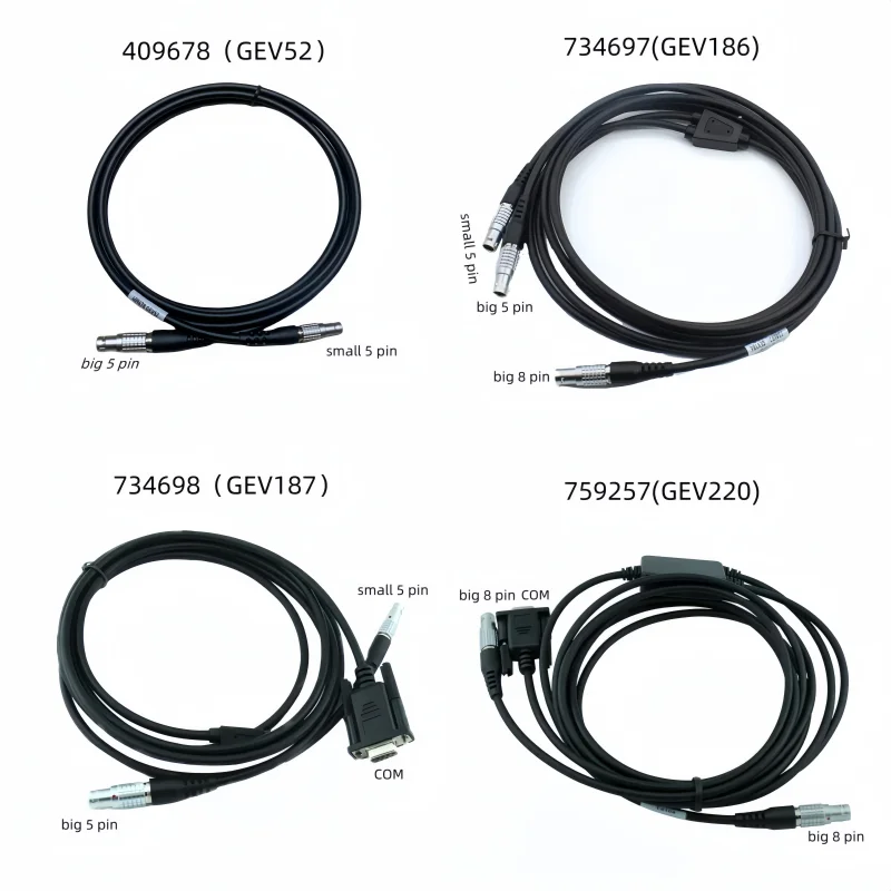 GEV52 GEV220 GEV186 GEV187 Power supply data cable for Lei-ca GEB371 GEB171 GEB70 External battery Total station GPS GNSS