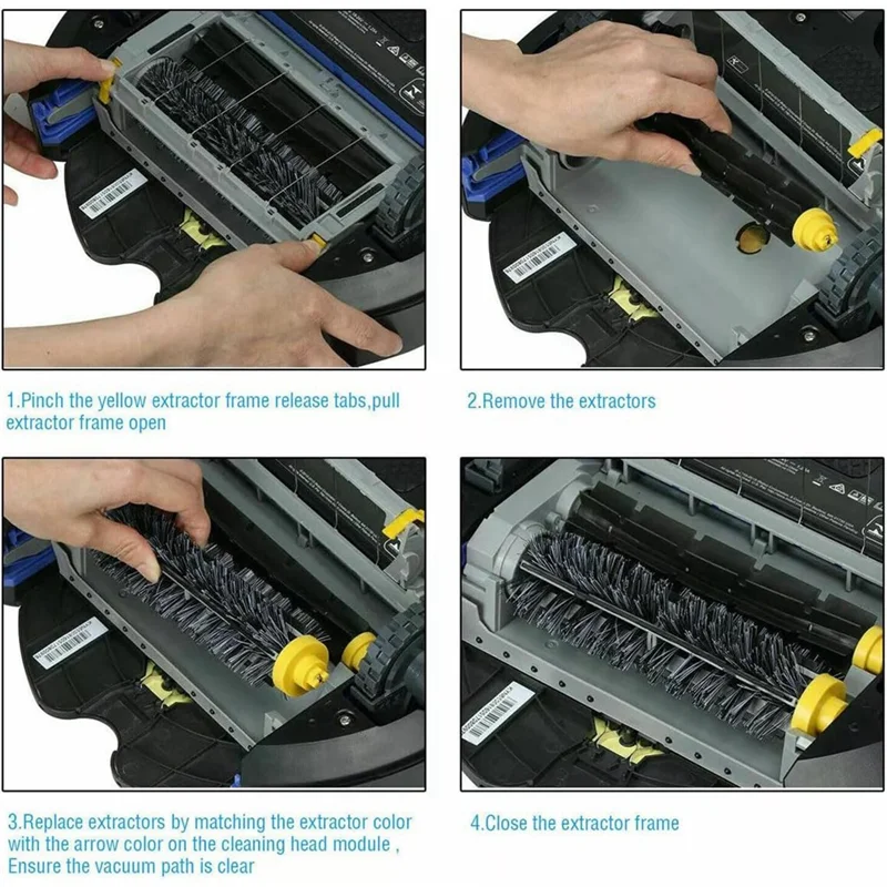 ABBK-Kit Suku Cadang Pengganti untuk Irobot Roomba 600 Seri 595 610 614 618 620 630 640 650 660 680 685 690 692 694 695 Vakum