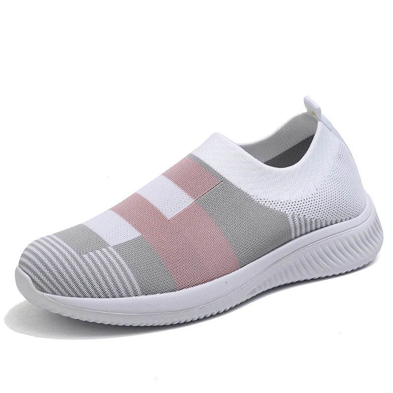 Women Shoes Mix Color Casual Sneaker Slip On Sneakers Women Flat Tennis For Lady Summer Sport Sneaker Female Sports Shoes Tennis