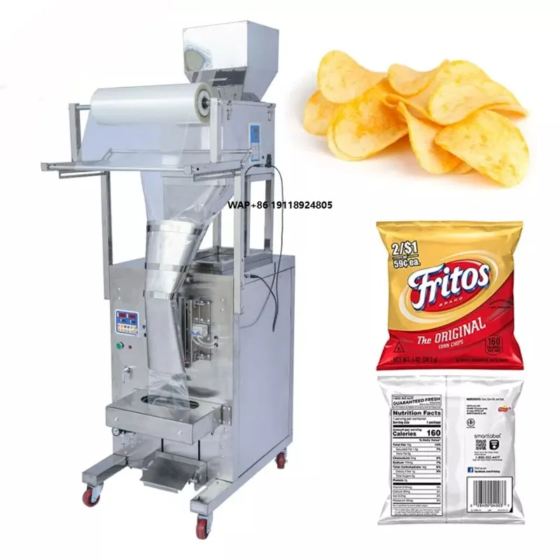 Factory Low Price MultiFunction Automatic 10-1000g Sachet Popcorn Packing Packaging Machine