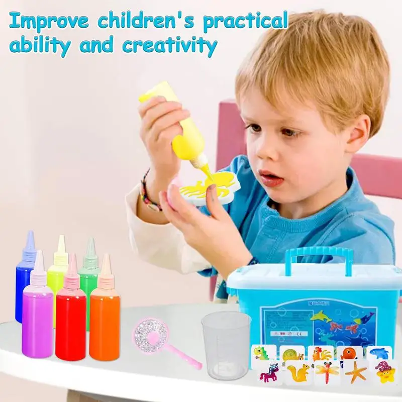 Creative 3D Magic Water Elf Magic Gels Molds Kit Fantastic Colorful Water Gels Toy DIY Handmades Aqua Fairy Toy For Kids