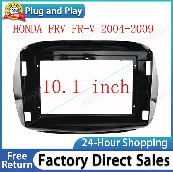 

2DIN 10,1 дюймовая Автомобильная радиопанель Facia для HONDA FRV FR-V 2004-2009, комплект для приборной панели, устанавливаемая Facia консоль, переходная пластина, облицовочная крышка