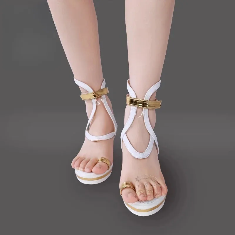 Sepatu Cosplay Wuthering Waves Cartethyia Fleurdelys 2025 11, Sepatu Hak Tinggi Pria dan Wanita, Boots Modis Baru untuk Halloween dan Karnaval