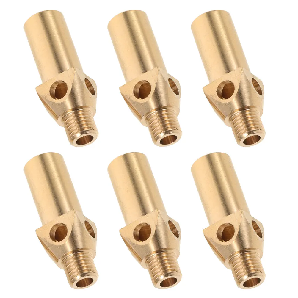 

6pcs Gas Nozzle Griddle Replacement Brass Tube Fitting Stove Disconnect Kit Cylinder Bbq Regulator Propane Kitchen Gadgets Home