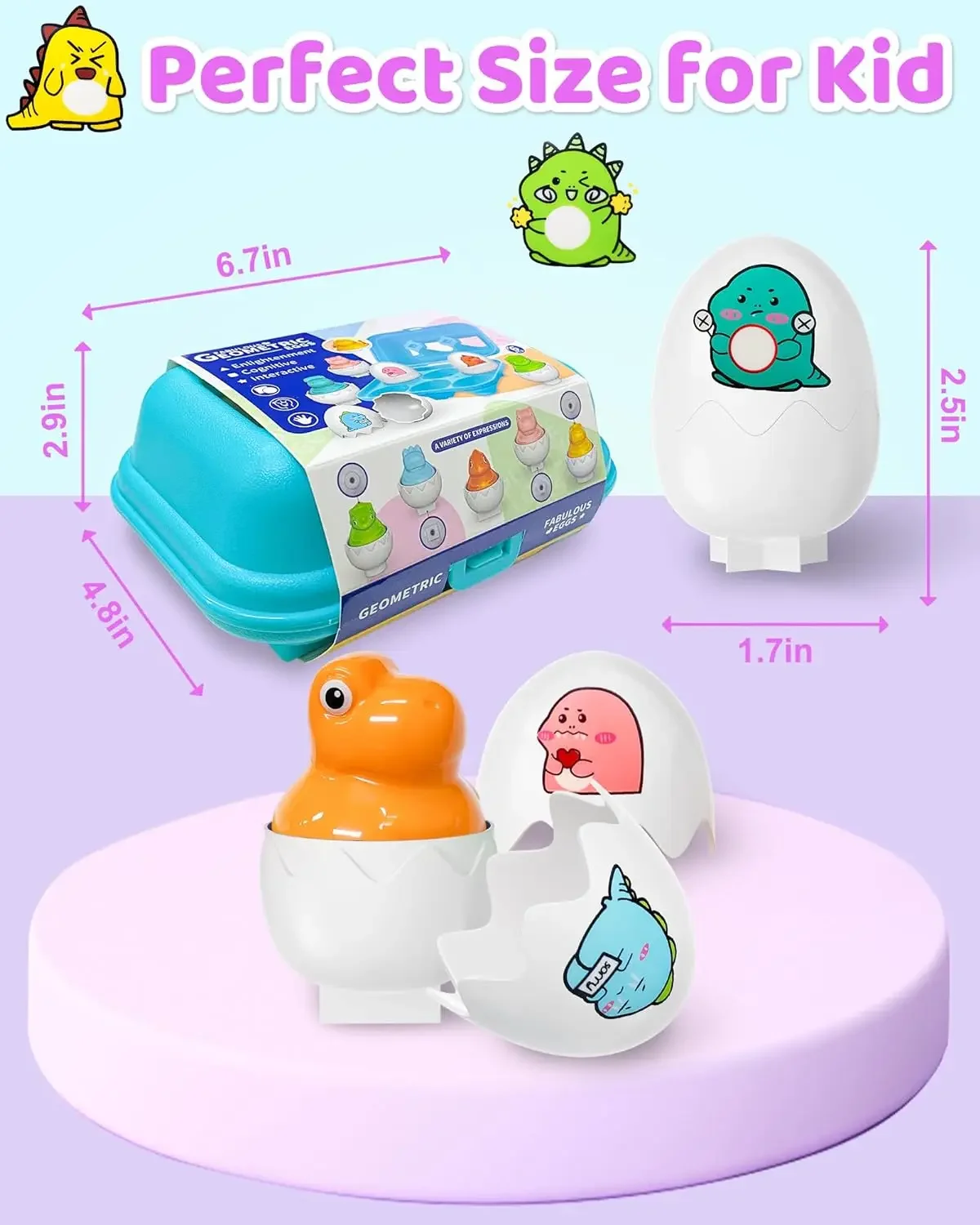 Montessori Toys Color Matching Eggs Puzzle Shape Cognition Early Educational Easter Gifts for Kids Boys Girls