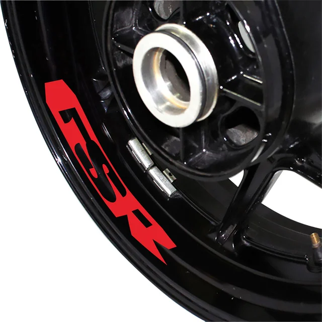 Cerchio interno moto personalizzato 8 X per GSR600 GSR 600 gsr600 adesivi di alta qualità adesivi per decalcomanie telaio riflettente ruota