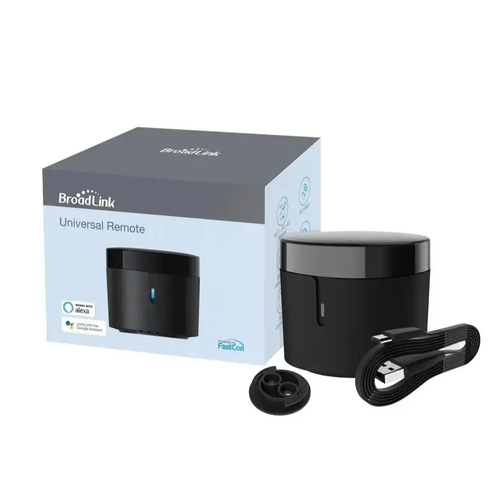 Pilot zdalnego sterowania Broadlink RM4 Mini IR do klimatyzacji, telewizora, dekodera, z czujnikiem temperatury i wilgotności, kompatybilny z Google Home i Alexa. — zdjęcie produktu 7