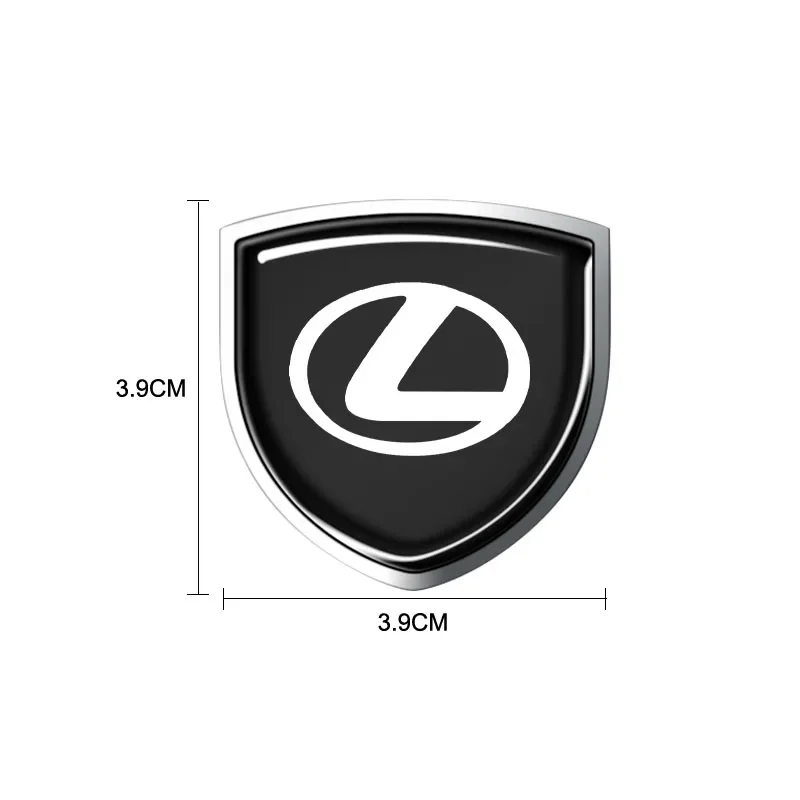 1Pcs Emblem Pelindung Pintu Mobil Logam Stiker Badge Bodi Mobil Untuk Lexus NX IS 250 RX GS UX RX300 RX350 CT200H GX460 ES LX Fsport GX