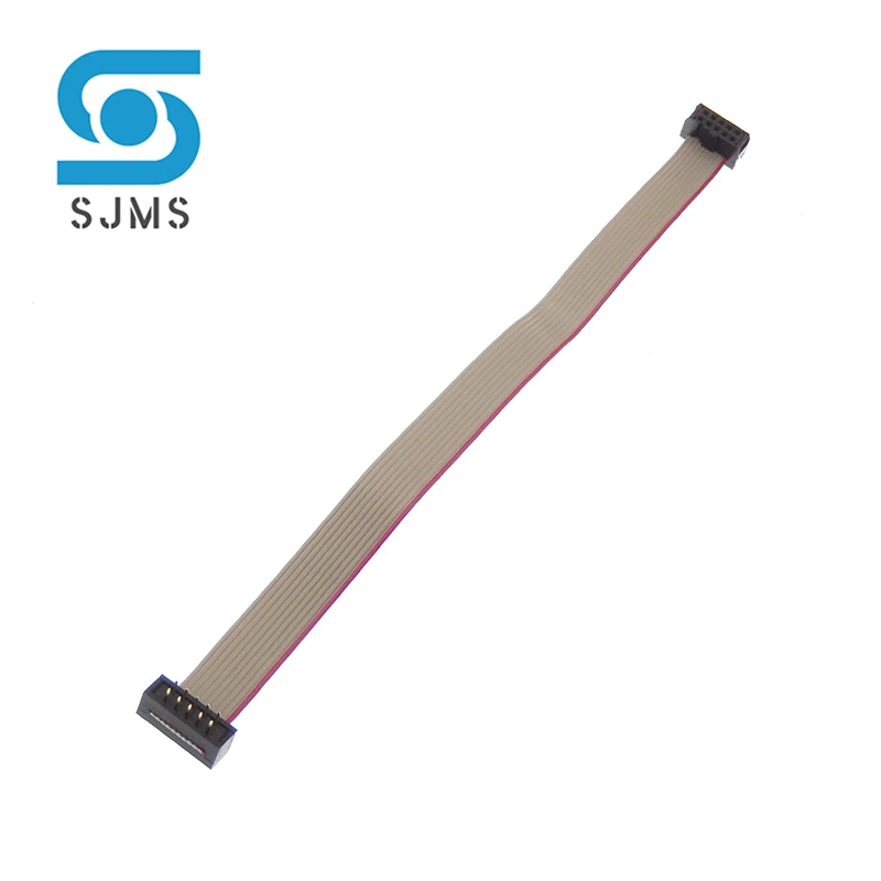 1PCS FC-FD DC4 IDC 2.54MM Pitch Male To Female Connector 6/8/10/12/14/16/20/24/26/30/34/40 PIN Flat Ribbon DOWNLOAD Data Cable