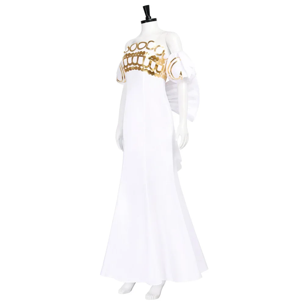 

2026 new White Long Woman Dress Big Bow Halloween Party Role Play Princess Serenity Tsukino Usagi Cosplay Costume