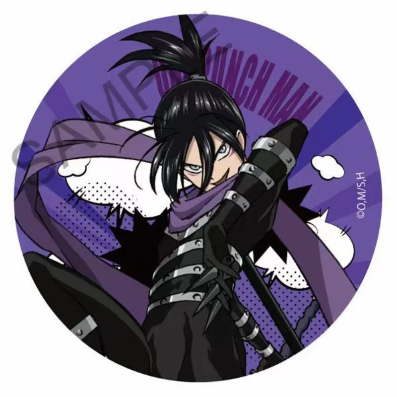 One-Punch Man Garou Saitama Genos BLAST Tatsumaki Emblema Criativo de alta qualidade Anime Cartoon Print Estudante Acessório Broche Presente