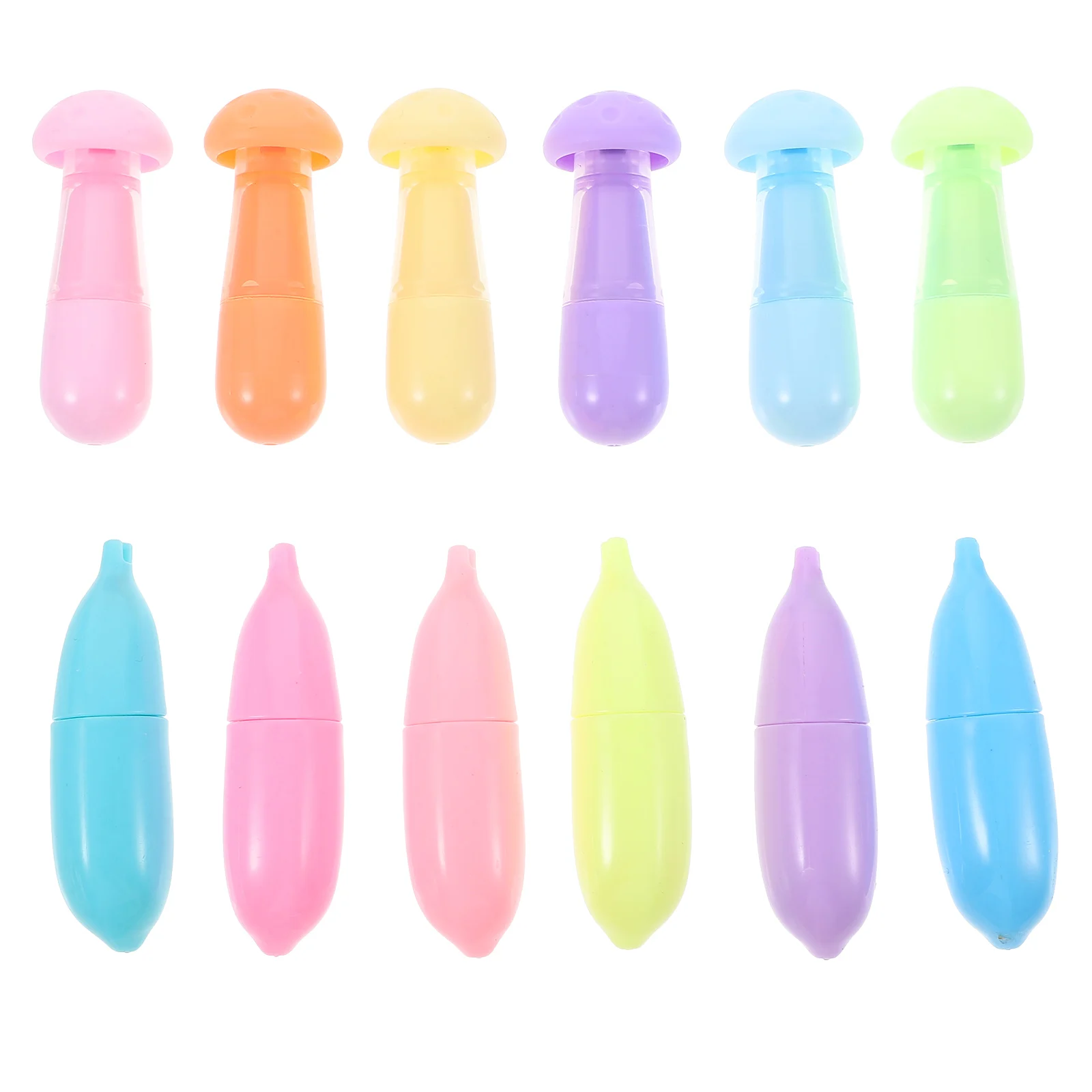 

12 Pcs Highlighter Crisp and Clean Lines Highlighters Colorful Graffiti Office Use Thin Pen Fiber Tip Marker Pens Home