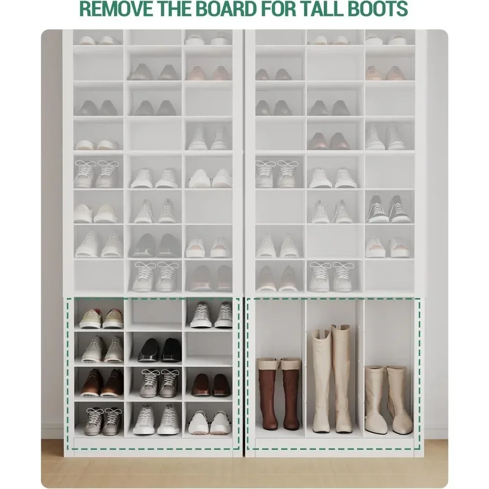 

Высочайшее качество, бесплатная доставка! Шкаф для хранения обуви, органайзер для 36 пар обуви, отдельно стоящий, с ячейками шириной 8,8 дюйма, деревянный.