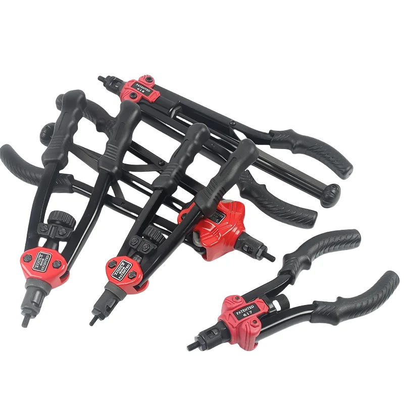 

Промышленный сверхмощный набор инструментов для заклепок и гаек M3-M12, полуавтоматический ручной заклепочник для стальных, алюминиевых гаек из нержавеющей стали