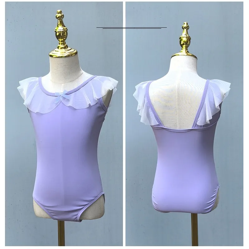Ballet Leotard Bodysuit Summer Sleeveless Dance Wear Chinese Dance Training Outfit Sweet Stage Costume Stretchy Gymnastics Wear view 5