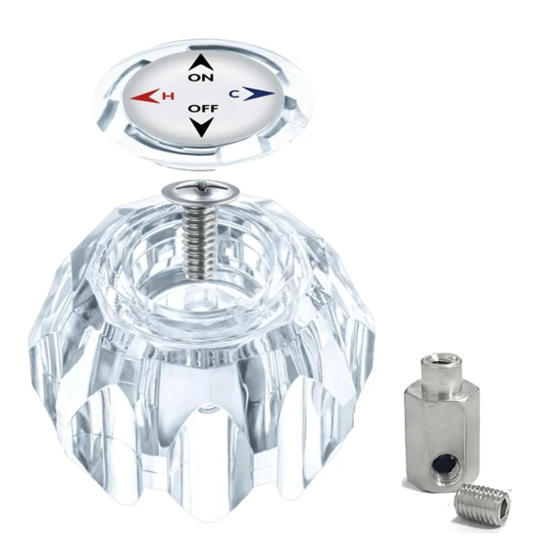 

A27F-RP41661 Универсальный комплект для замены ручки для душа с прозрачной акриловой вилкой, ручкой с кнопкой, винтом и разъемом