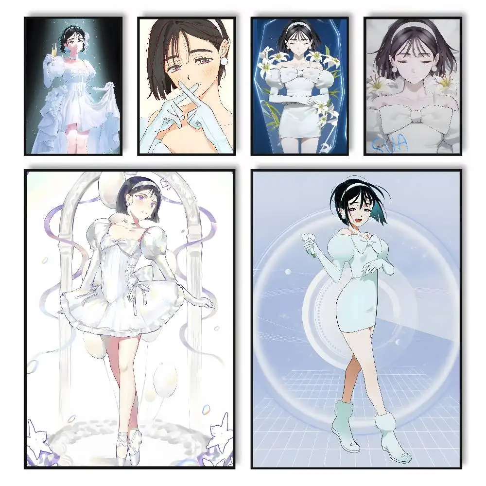 A-Alien S-Stage SUA Anime-Poster, HD-Poster, selbstklebend, wasserfest, ideal für die Dekoration von Wohnzimmer, Schlafzimmer, Bar