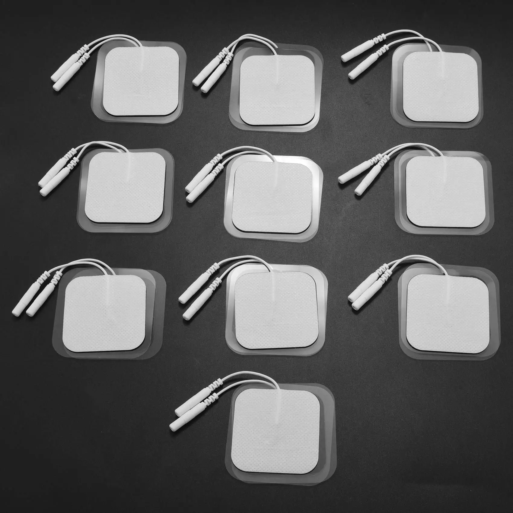 

【LOVE】40Pcs Electrode Pads For Tens Digital Therapy Machine Self Adhesive Reusable With 2Mm Plug For Tens 3000,Therapy Machine