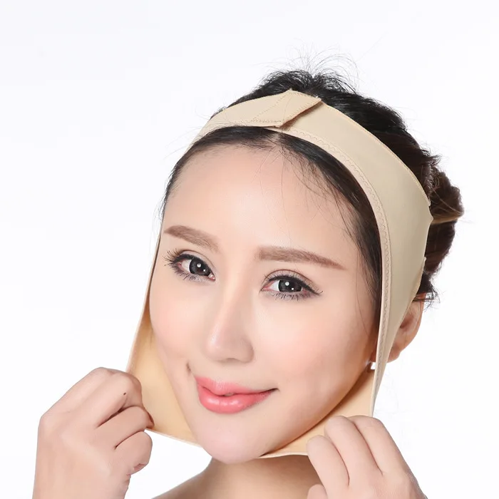 Elastic Face Slimming Bandage V Line Face Shaper Women Chin Cheek Lift Up Belt Facial Massager Strap Face Beauty Skin Care Tools