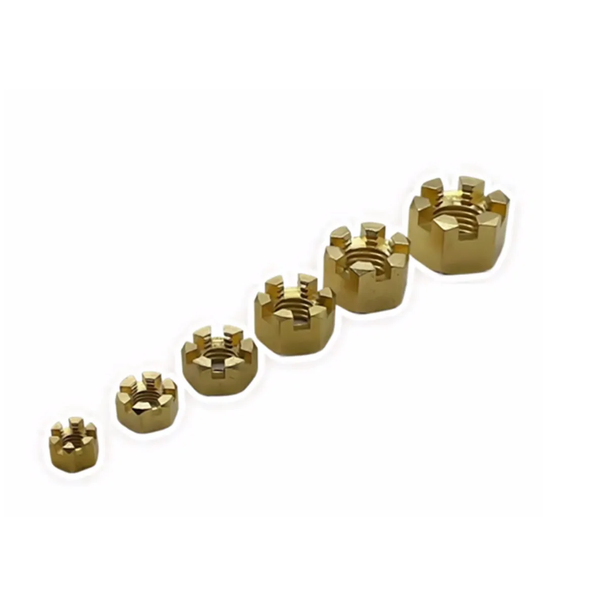 Brass Slotted Nut / Fine Tooth/Standard Tooth M6-M16