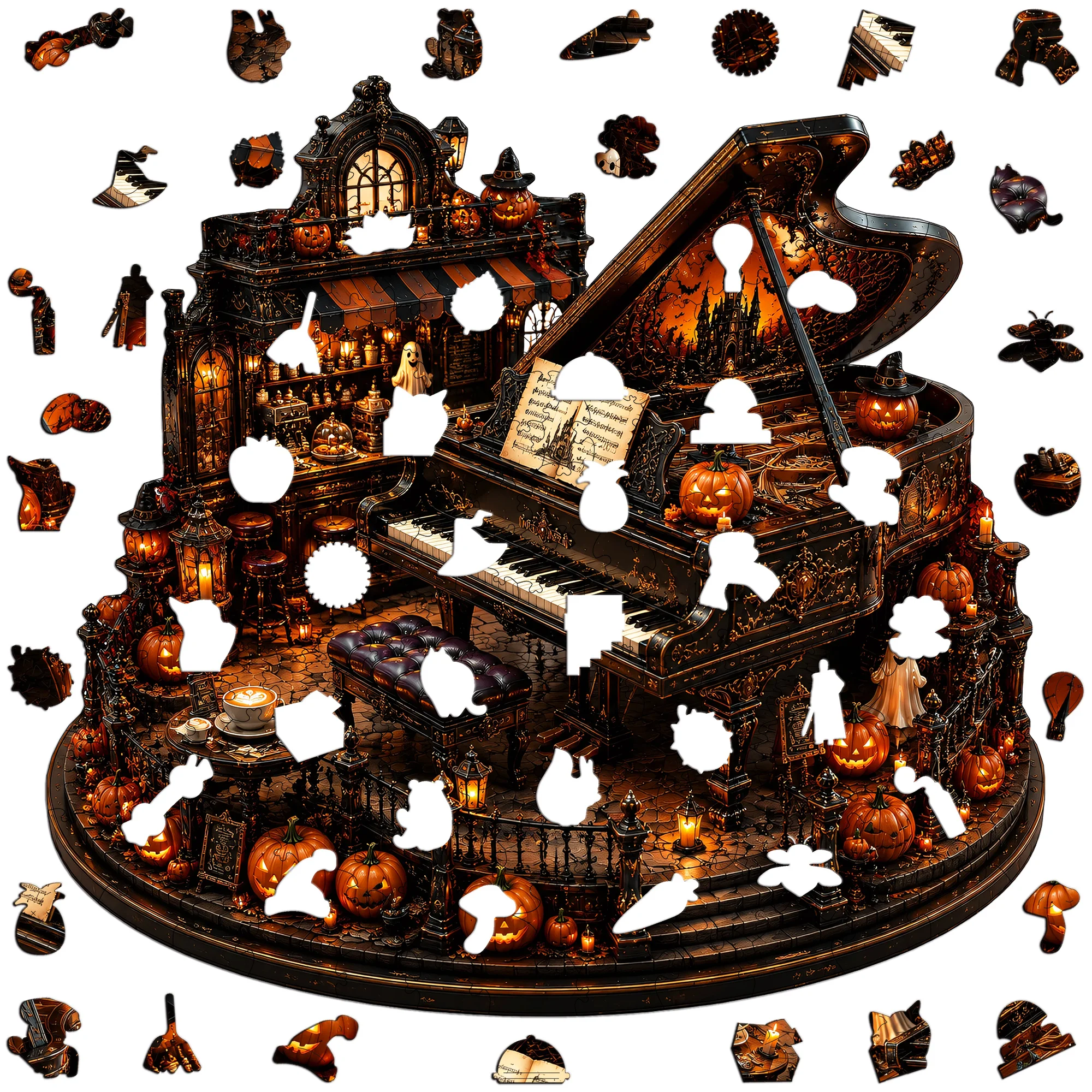 Elephant Flat Wooden Puzzle Brain Teaser Animal Jigsaw Puzzle Tabletop Puzzle Game Present for ChristmasGift for Kids Teens
