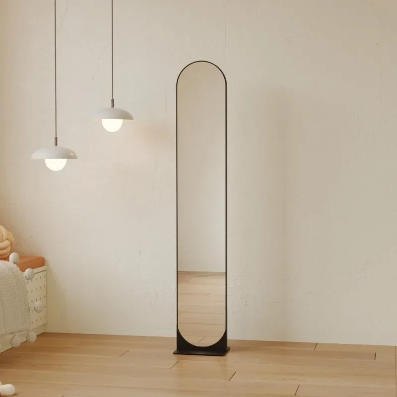 Cream wind full body mirror floor-to-ceiling home living room bedroom Nordic advanced light luxury high definition explosion-pro