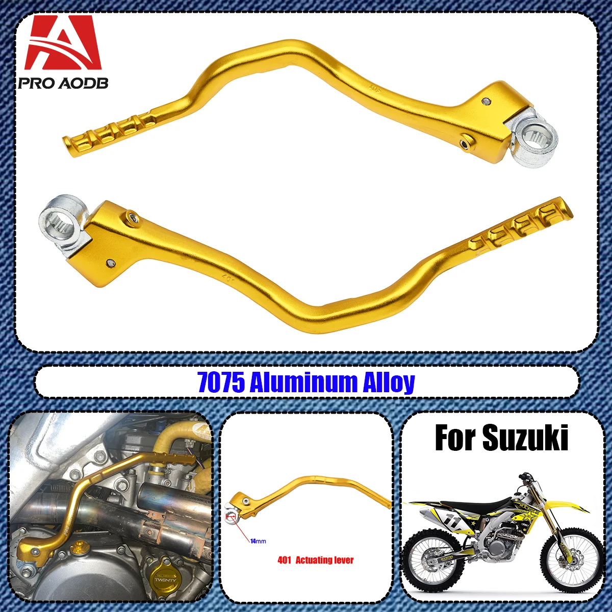 

Motocross Kick Start Starter Lever Pedal For Suzuki RM Z250 2011-2015 RM Z450 2008-2016 2009 2010 2017 2018 2019 Universal Parts