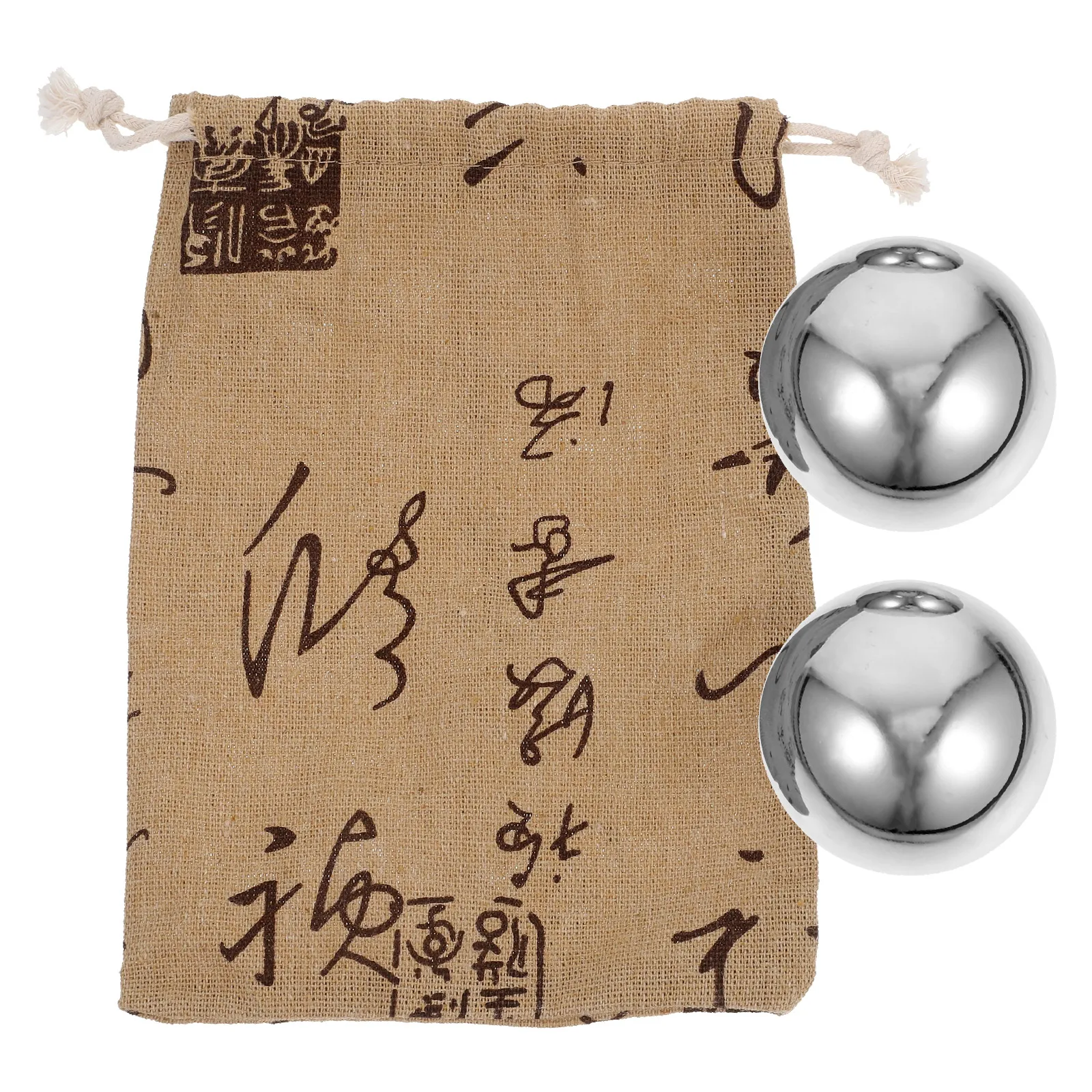 

1 набор шариков из нержавеющей стали, гладкий маленький массажный мяч для упражнений на ладони, расслабляющая терапия, ролик для фитнеса для рук, практичный