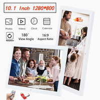 10.1 inch Full-View Screen HD IPS 1280*800 Digital Photo Frame Electronic Album Picture Music Movie Full Function Good Gift
