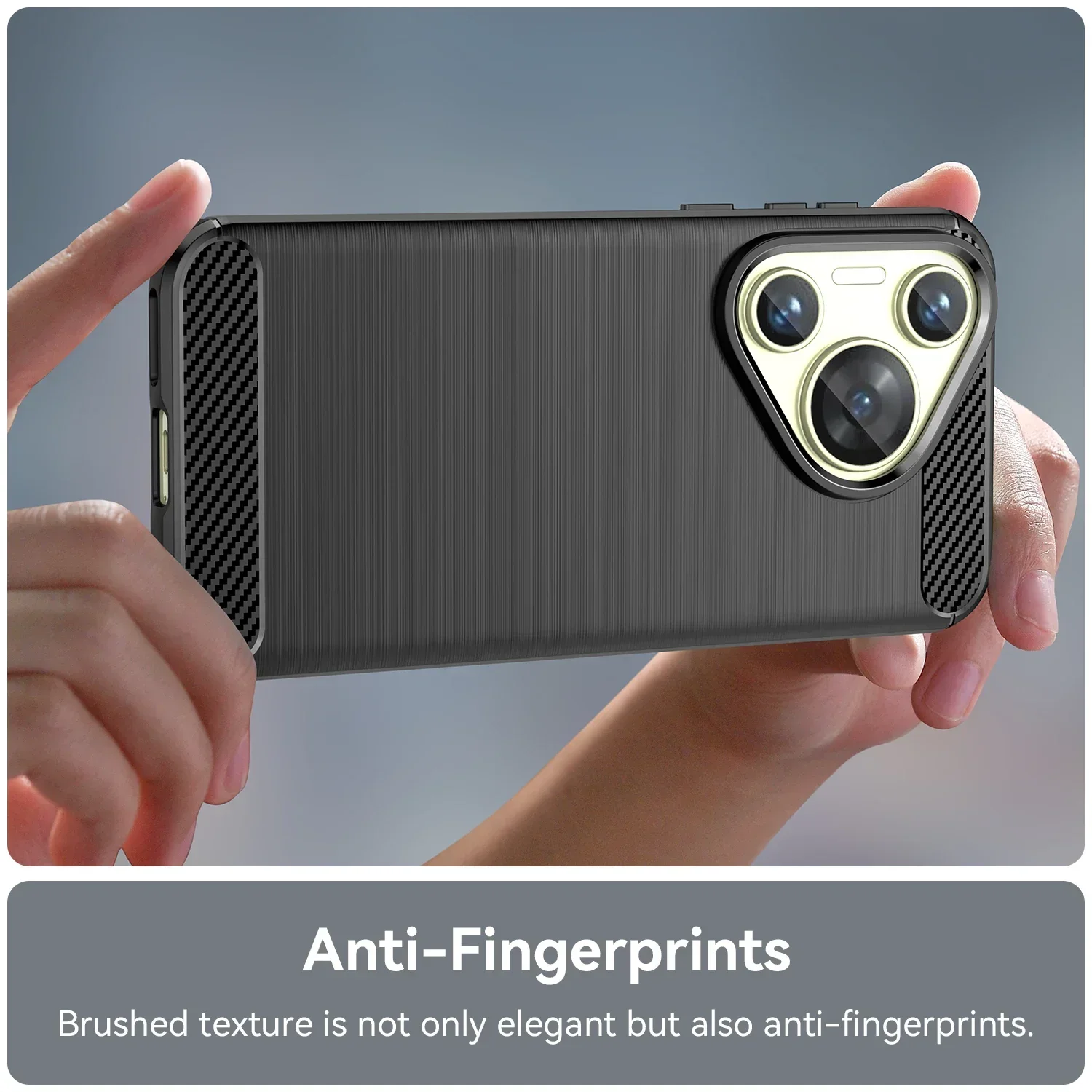 

For Huawei Pura 70 Ultra Silicone TPU Cases P60 P50 P40 P30 P20 Lite Cover for Huawei Pura 70 Pro Plus Matte Carbon Case Funda