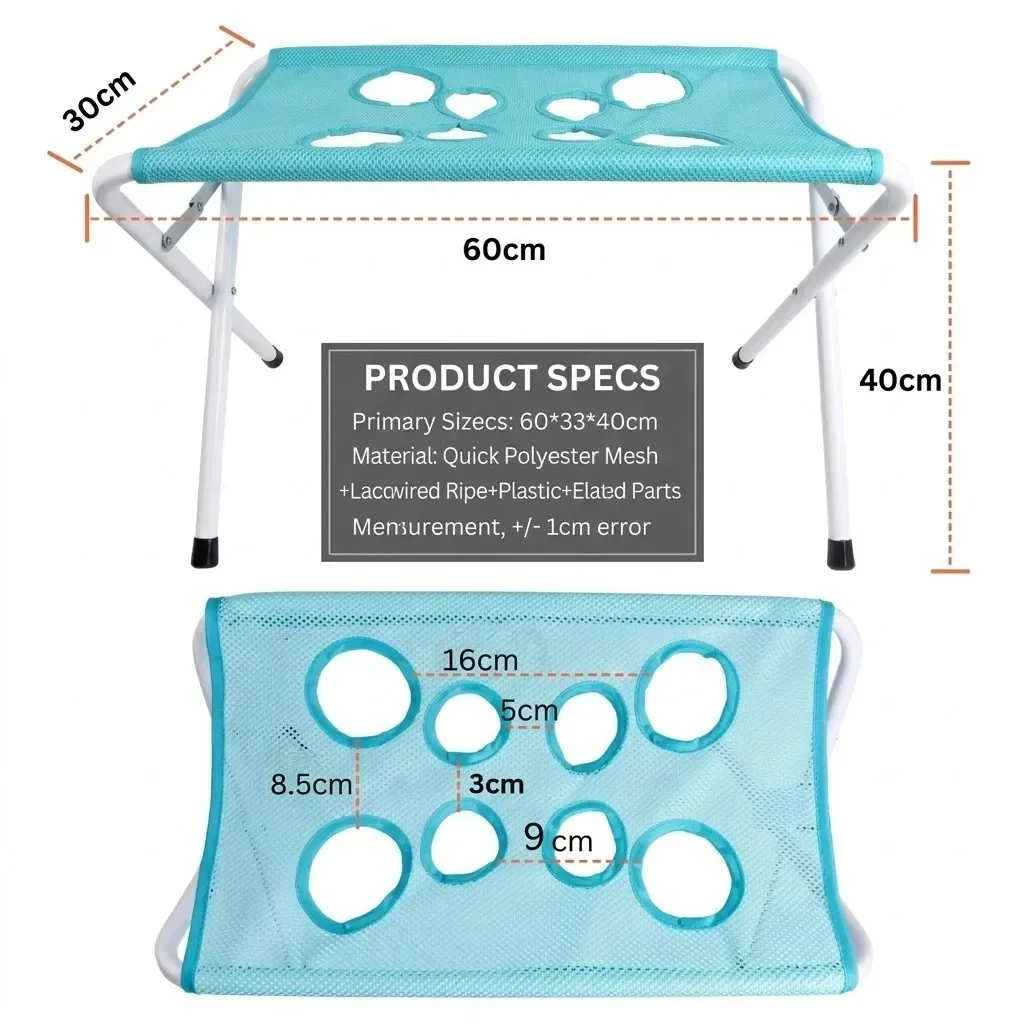 Pet Grooming Hammock Stand Foldable Breathable Mesh For Cats Dogs_voghion.com