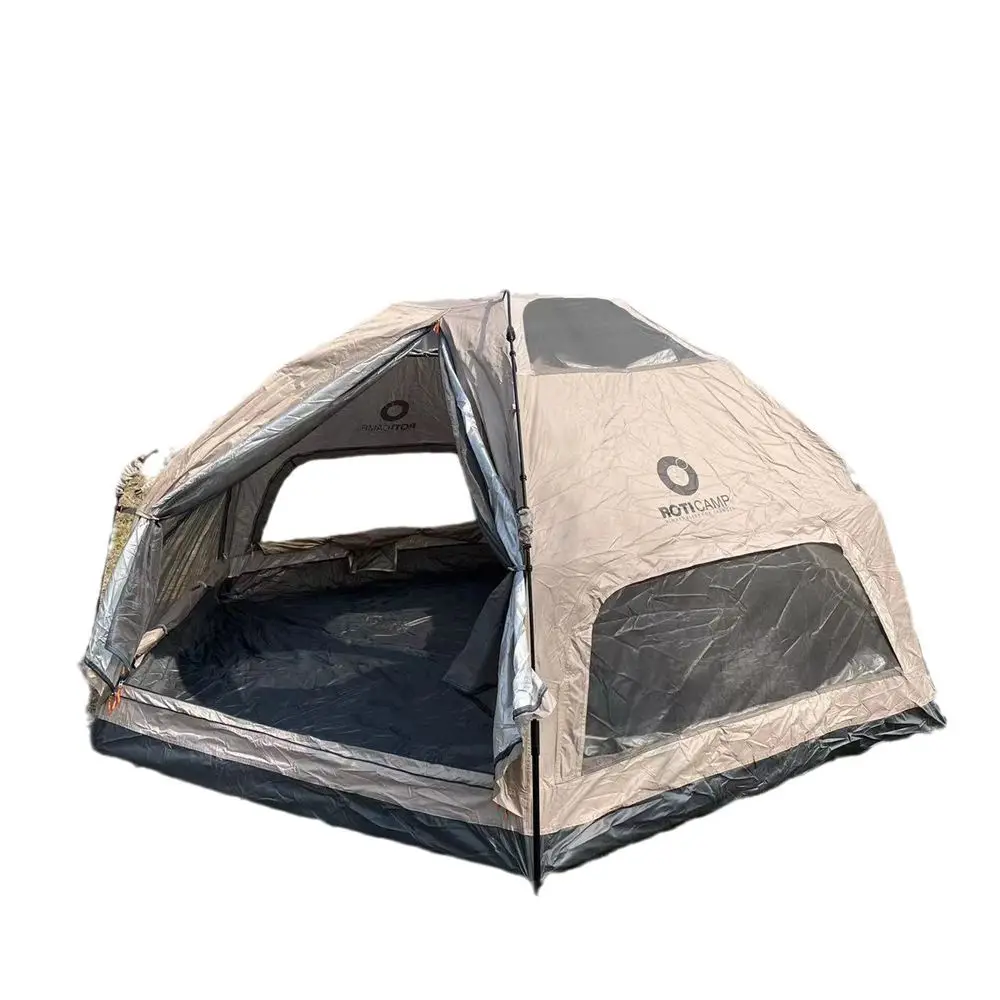 Imagem -06 - Outdoor Double Layer Barraca de Acampamento Impermeável Tenda Grande Espaço Família Portátil Automática Rápida Tendas de Praia Dobrável 58 Pessoa