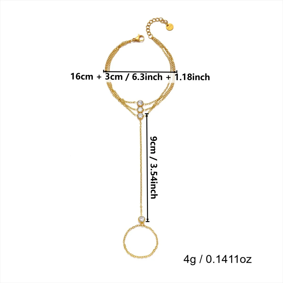 Minimalistische runde Zirkon-Fingerarmbänder aus Edelstahl für Damen und Herren, geometrischer ovaler Kristall-Blumenring, Armreif, Hochzeitsschmuck – Detail 36