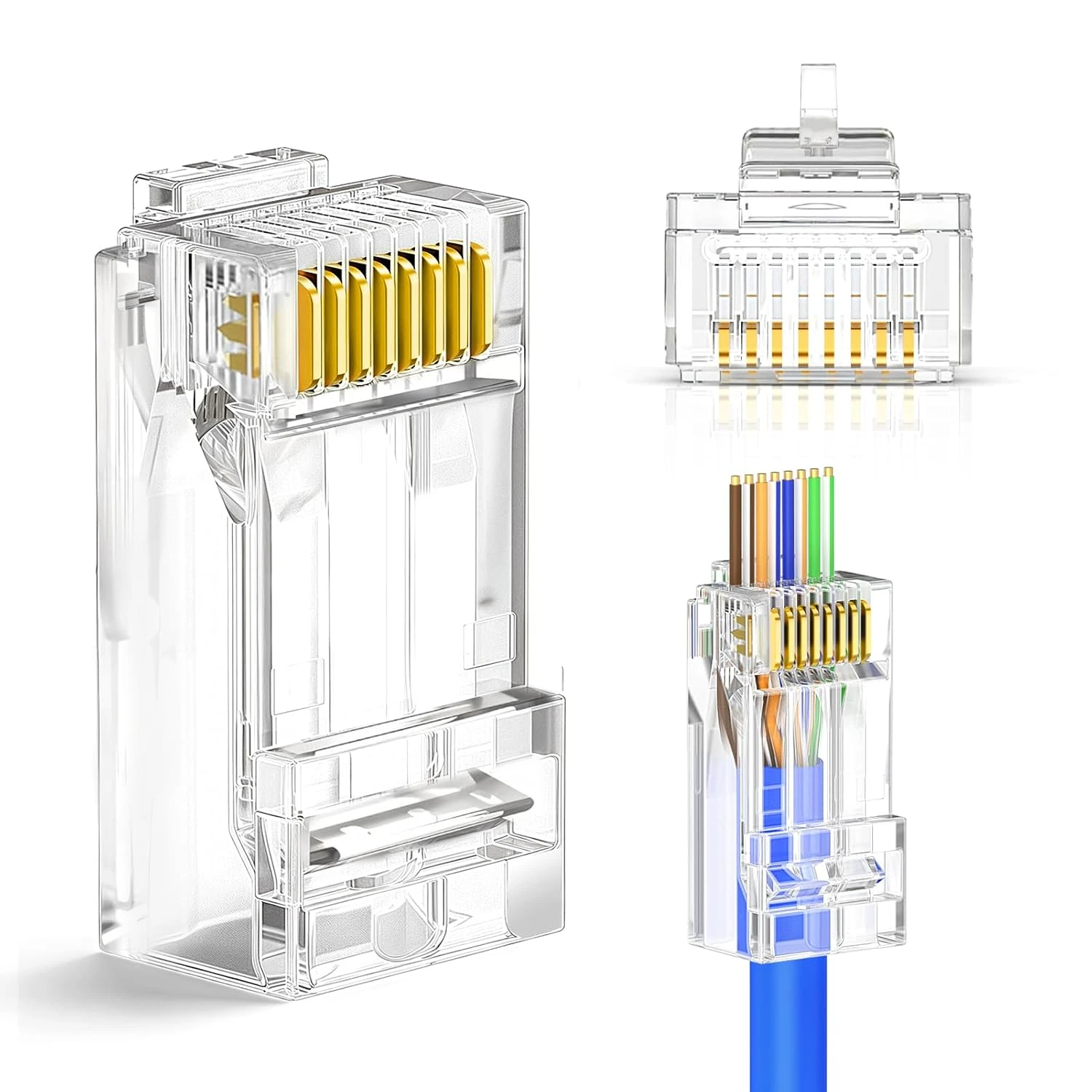50Pcs RJ45 Cat6 Con…