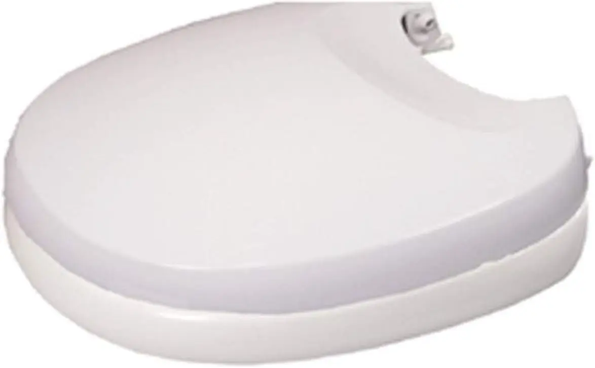 

Aqua-Magic V High and Low Foot White Seat and Cover Assembly for RV Toilet Replacement
