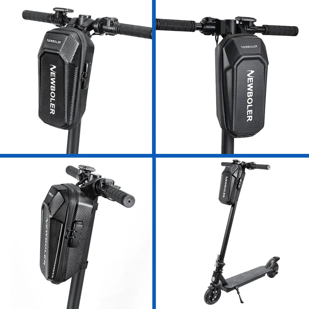 NEWBOLER 5L Elektroroller-Fronttasche mit Passwortschloss, große Kapazität, Elektroroller-Tasche, Aufbewahrung im Freien für Xiaomi Scooter – Detail 12